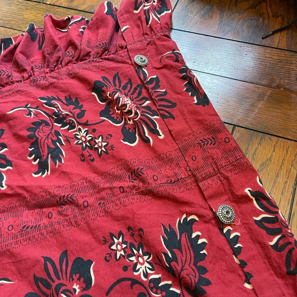 DOUBLE D RANCH home l Twin Duvet Western Red Ruffles